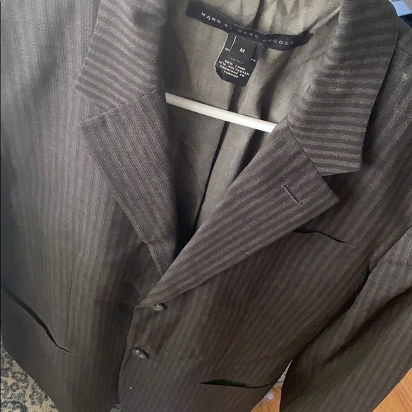 Marc by Marc Jacobs Grey Pin Striped Blazer - Picture 8 of 8